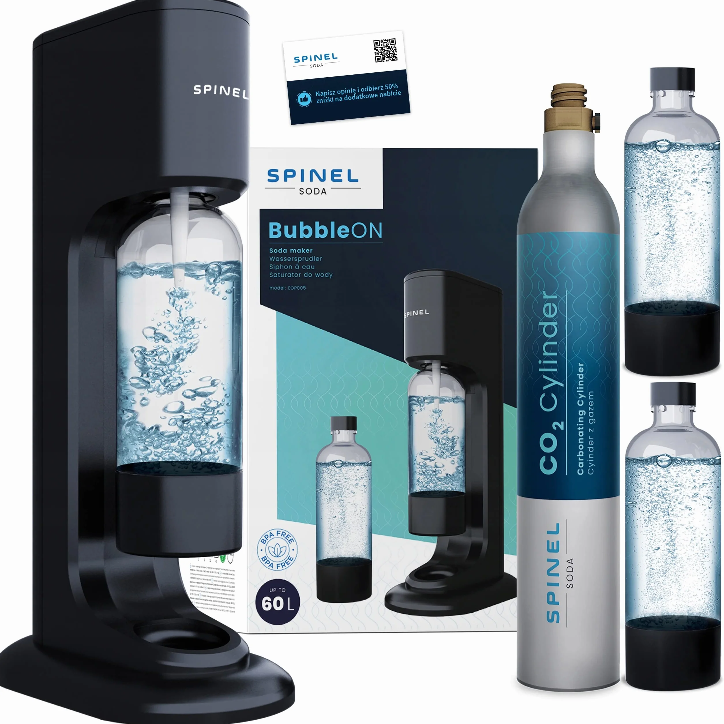 Saturateur SpinelSoda BubbleON