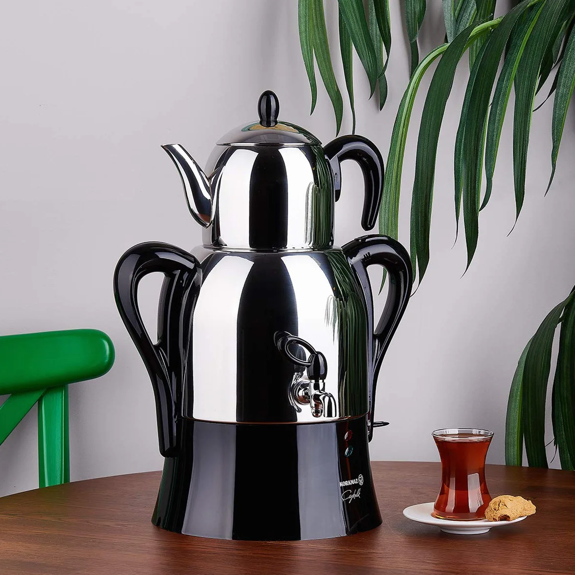 Korkmaz A341-04 Caykolik Electrical Samovar, noir