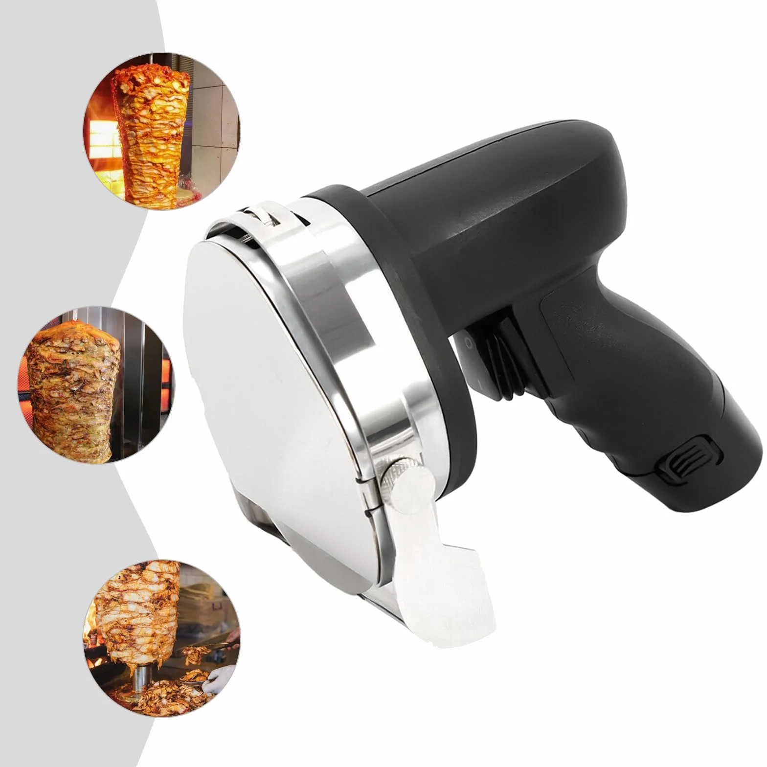 Kebab Couteau électrique sans fil 80 W pour kebab 100 mm