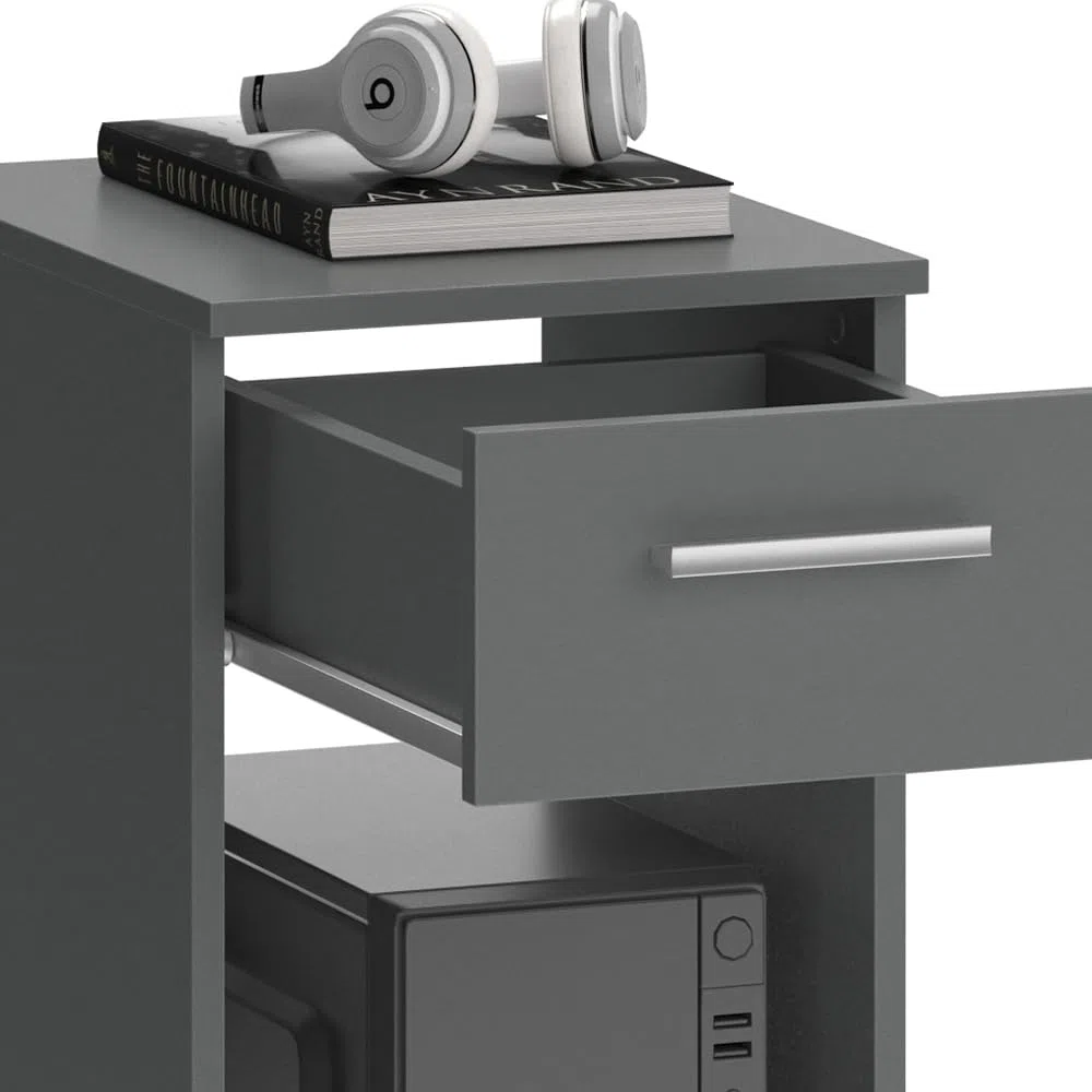 Vicco Armoire PC Odin, Anthracite, 35.1x45cm, Convient au Rangement d’Un PC et de Ses Accessoires