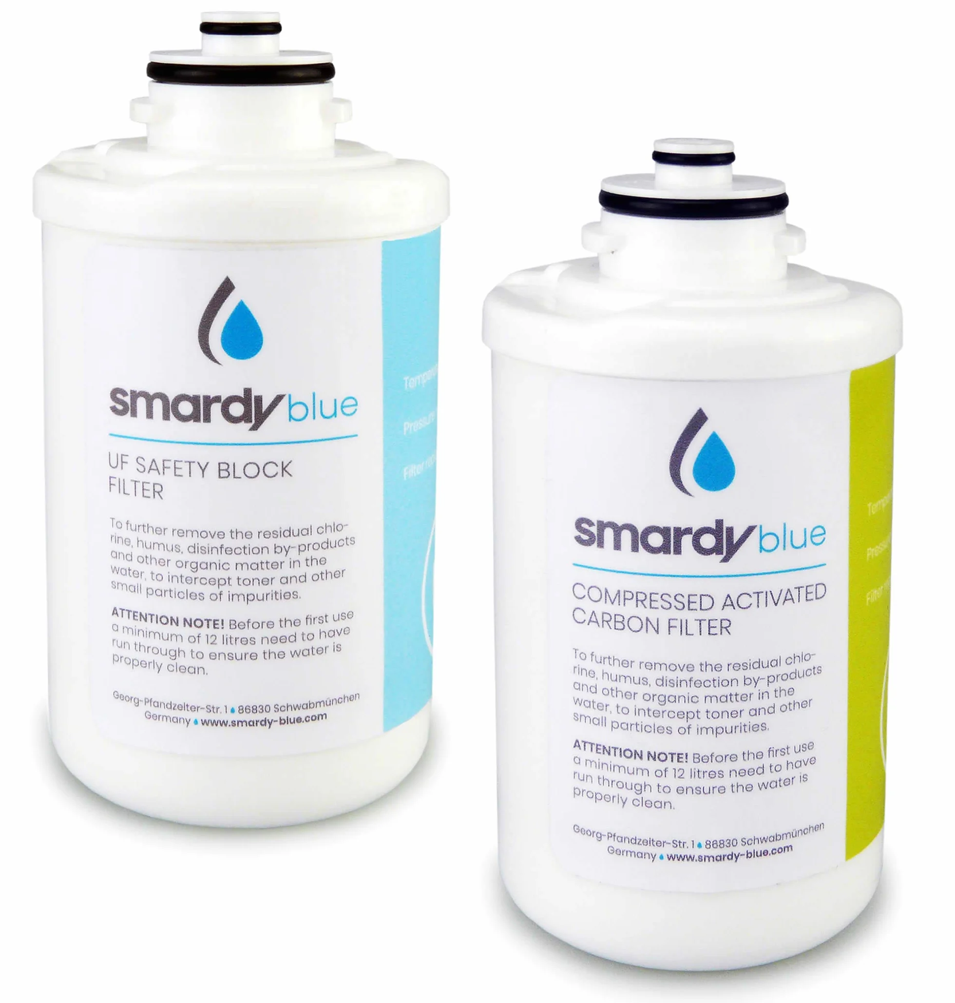 smardy Filtre de rechange 2en1 Set pour Soda & Cool Machine à soda - Filtro de bloque de carbón activado + Ultrafiltration (membrane UF)
