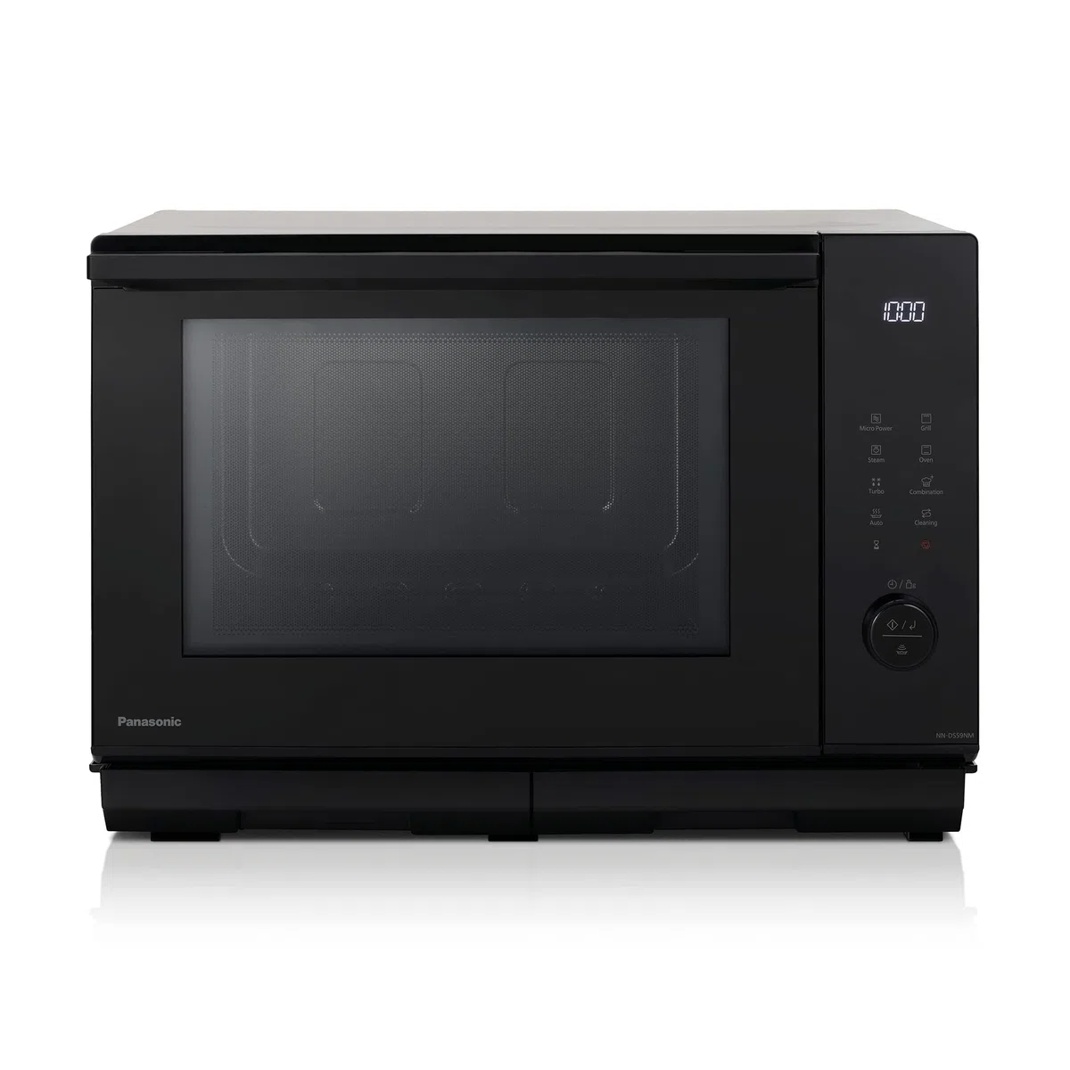 Panasonic NN-DS59NMETG Four à micro-Ondes Combiné 4-en-1 avec Gril, 27 Litres, 1000W, Cuisson à Deux niveaux, Capteur Genius, 32 Programmes Automatiques, Plateau Gril, Nettoyage Facile, Noir