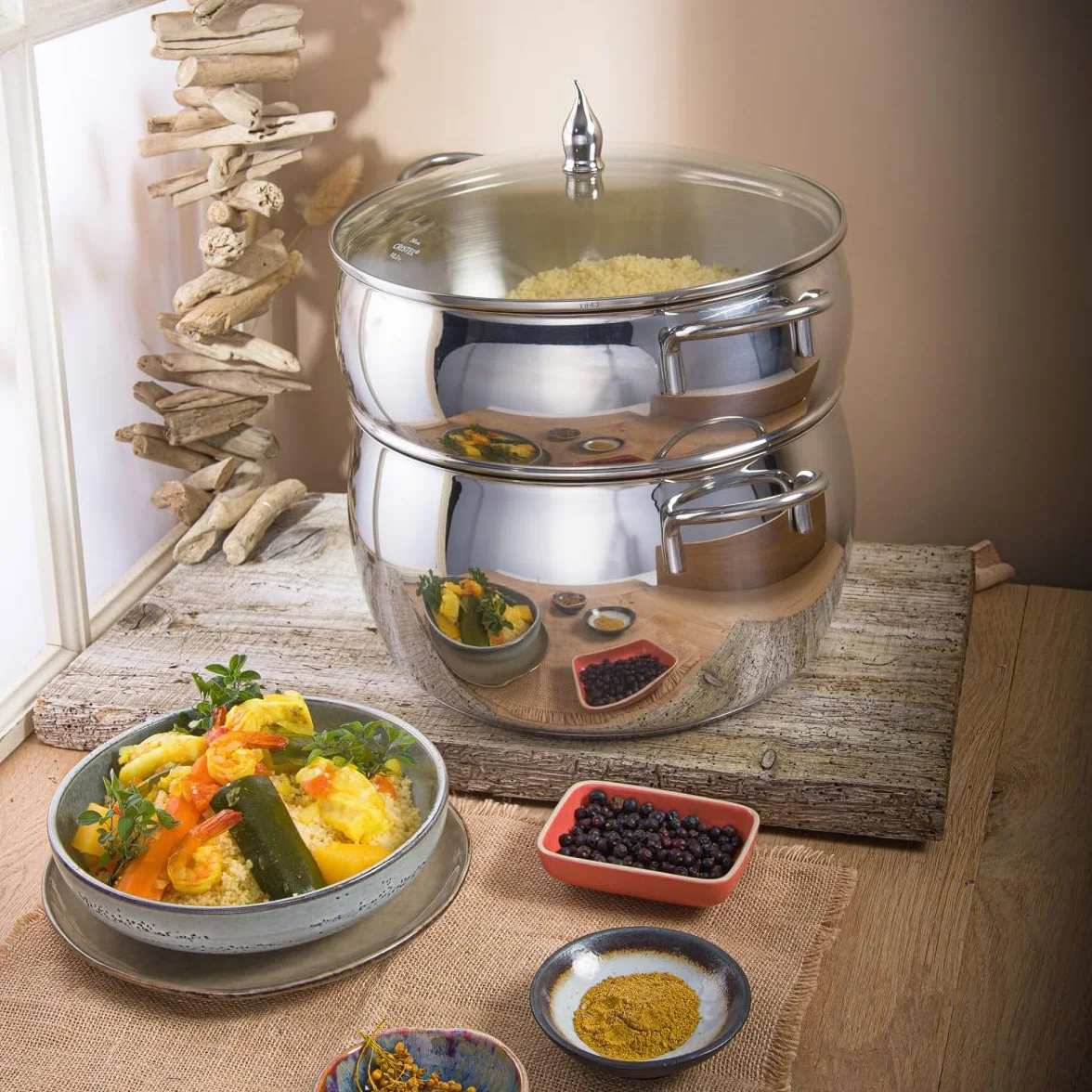 Cristel-CC26MEB-Couscoussier Médina 26cm INOX