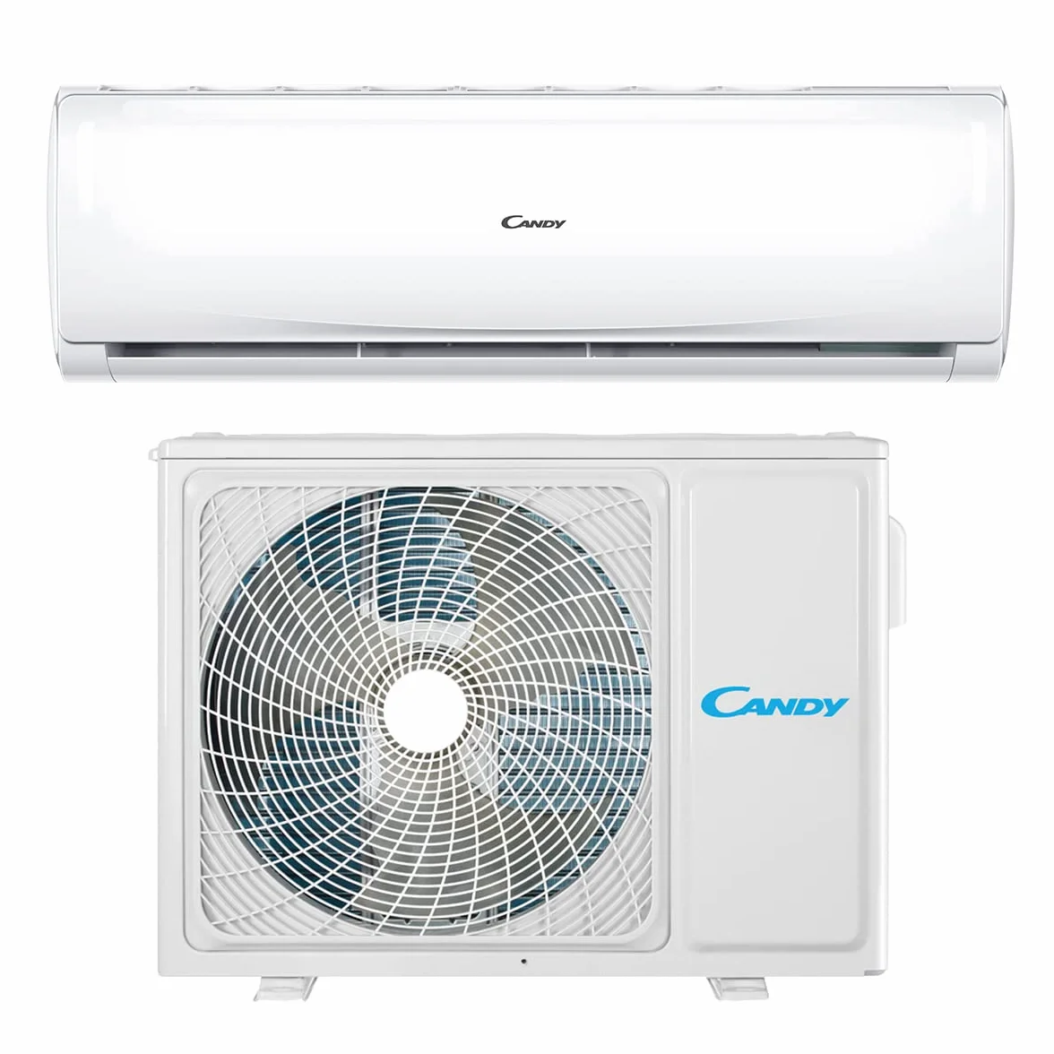 Candy, Climatiseur Smart Linea Pura 9000 Btu, 19 dBA, pompe à chaleur air chaud, auto-nettoyage, contrôle distant