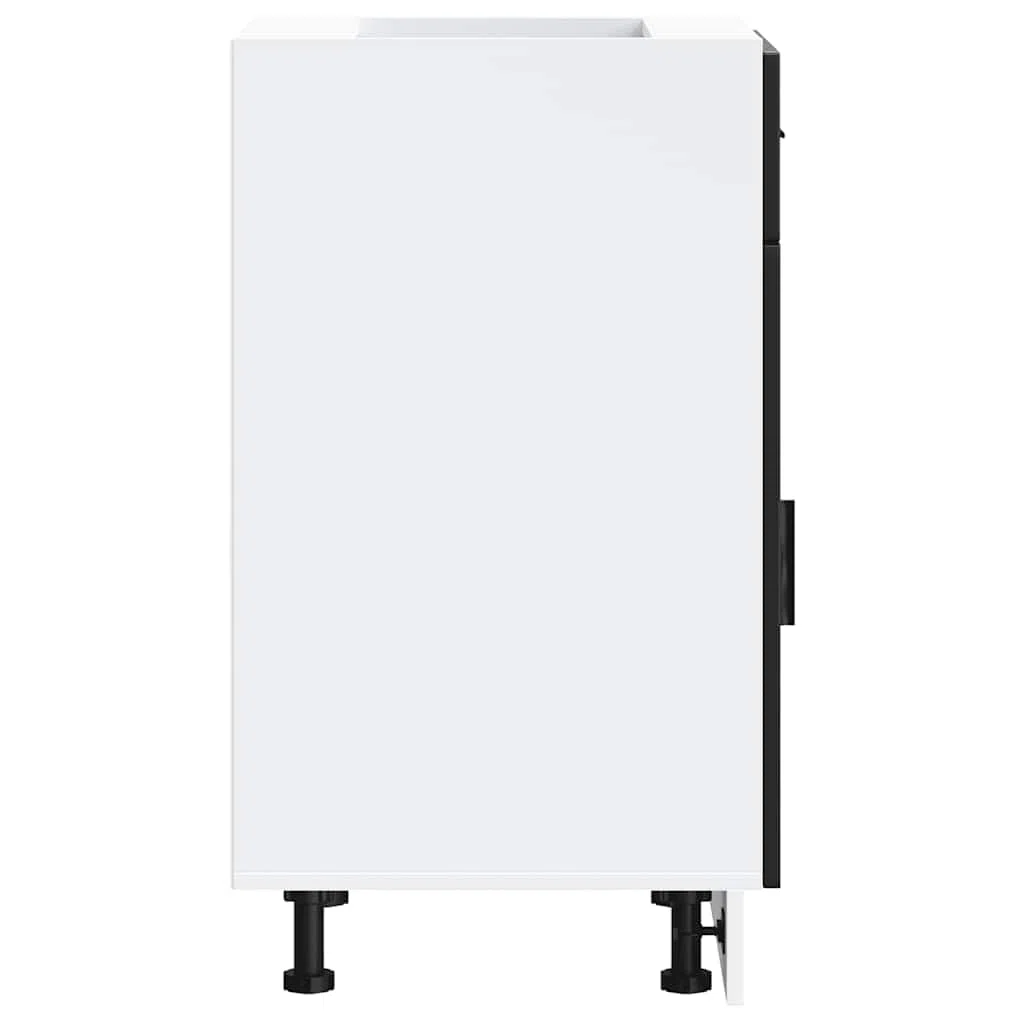 vidaXL Armoire de Cuisine Porto Noir Bois d'ingénierie