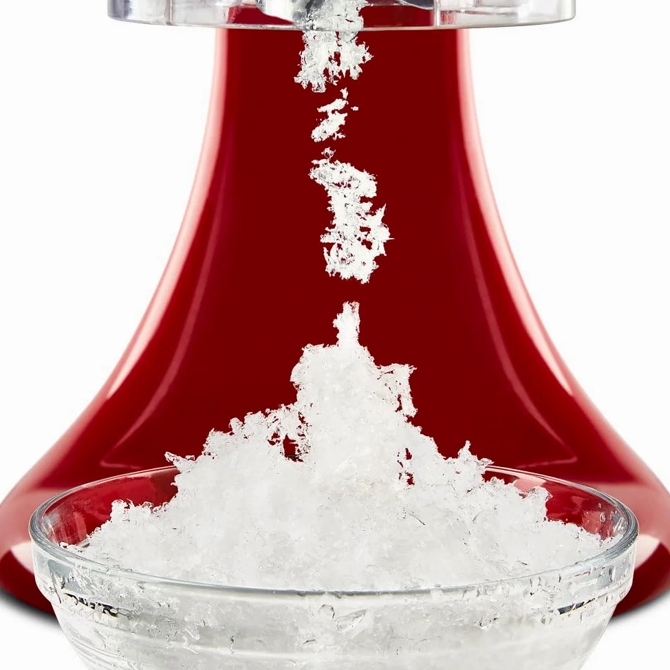 KitchenAid Accessoire Glace Pilée pour Robots Pâtissiers, 2 Lames, Glace Fine à Grossière, Moules à Glace Inclus, Installation et Nettoyage Faciles