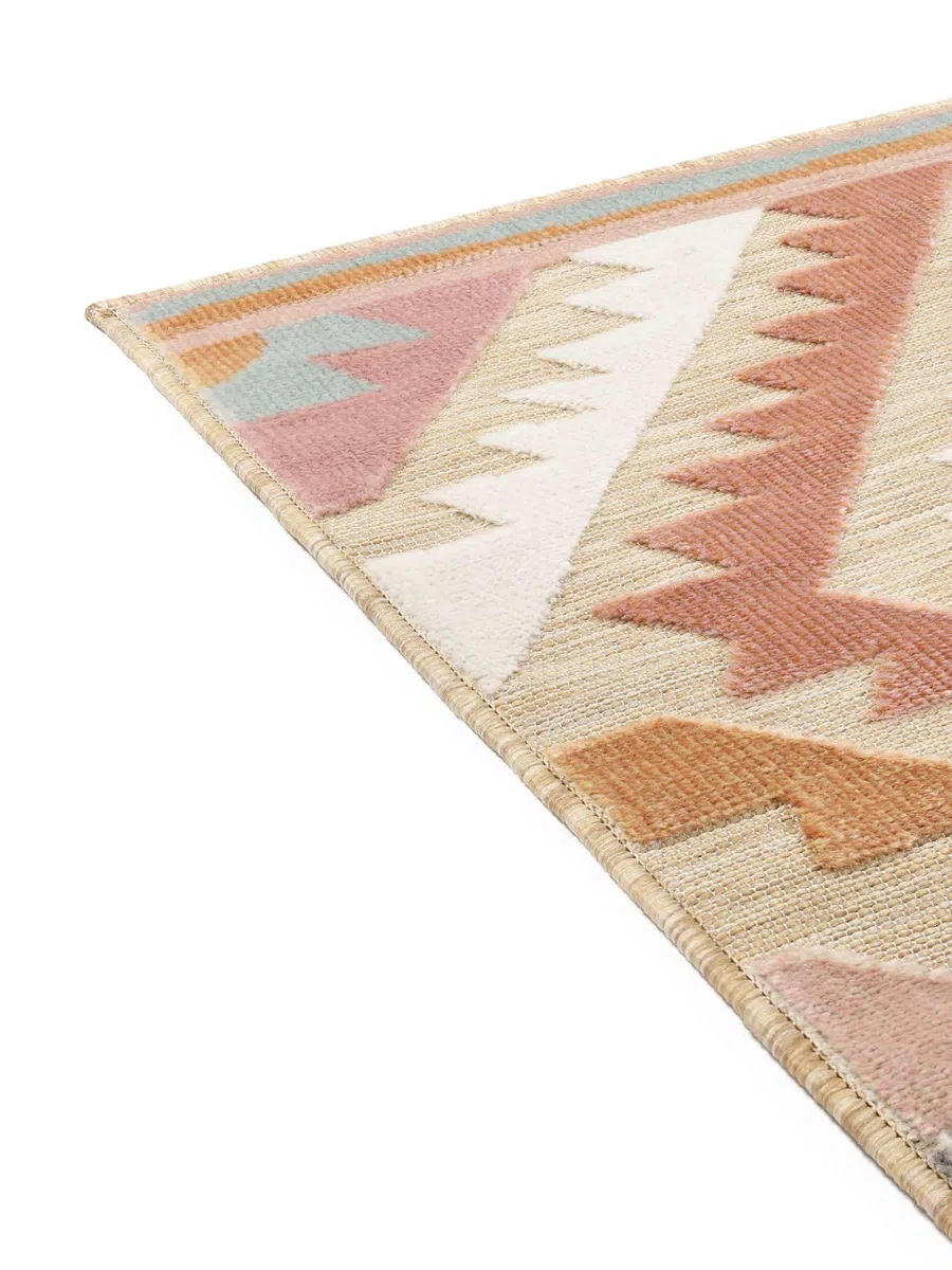 RugVista Sabine, Tapis intérieur et extérieur, Modernes, 300 x 400 cm, Rectangulaire, Poil Moyen, Porch, Lavage à la Main Seulement, Résistant aux UV, Multicolore