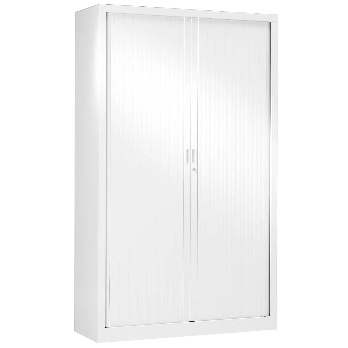 Pierre Henry | Armoire à Rideaux 198 x 120 x 43 cm | Blanc | Meuble de Rangement