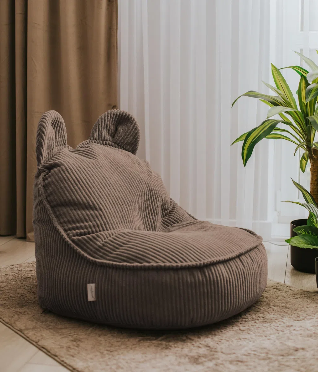 chilly pilley Mumin Fauteuil Enfant en Velours côtelé Cosy et Moelleux Parfait pour la Chambre des Enfants