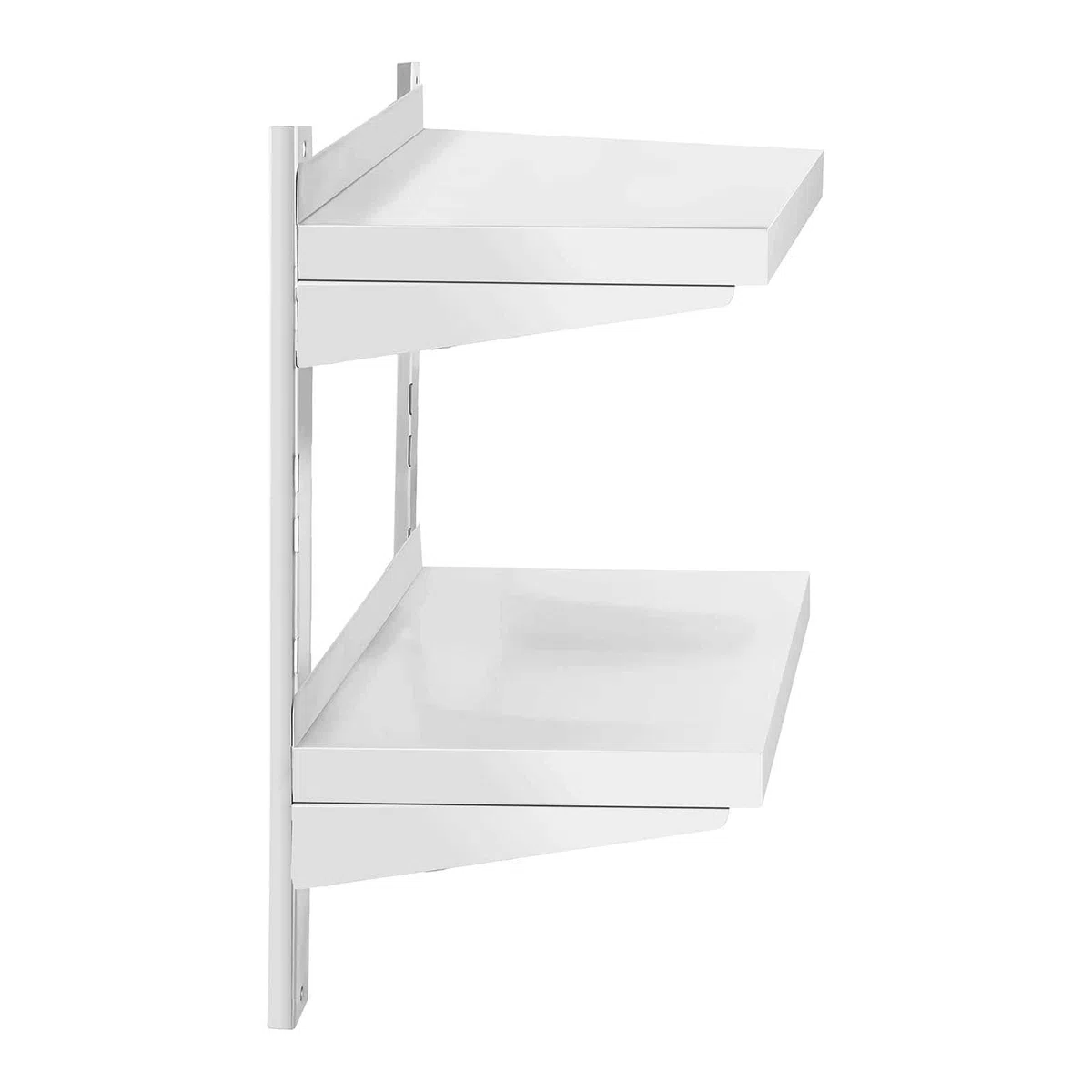 Royal Catering Étagère Murale Cuisine Tablette Flottante INOX 60 cm RCWR-600.3 (60 x 30 cm, Pose Murale, Épaisseur 3,5 cm, Capacité 40 kg)