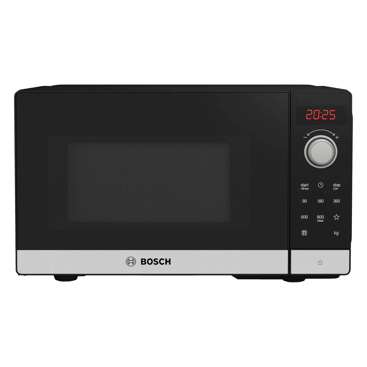 Bosch FFL023MS2 - Micro-ondes - Série 2 - Pose-libre - 44 x 26 cm - 5 puissances - 20 L - Inox