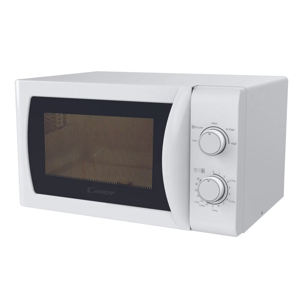 Candy Idea CMW20SMW Four Micro-ondes 700 W 20L, Fonction Décongélation, Plateau Tournant, Blanc