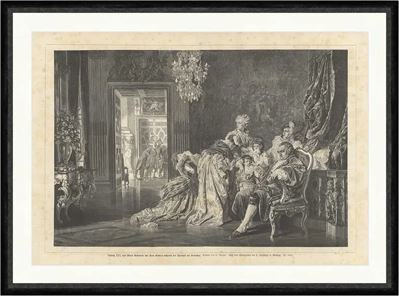 Louis XVI et Marie Antoinette avec leurs enfants Versailles Facsimile_C 2025